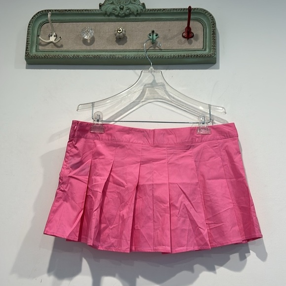 Dolls Kill 3 piece Pink and White French Sailor Mini skirt Set plus size xxl new - Picture 6 of 9